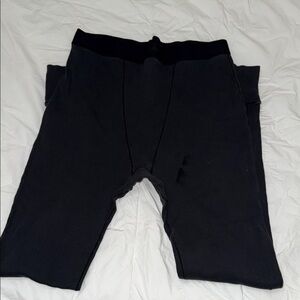 SKIMS Black Thermal Leggings - Ribbed Comfort